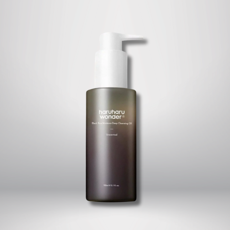 Haruharu Huile nettoyante en profondeur hydratante au riz noir 150 ml