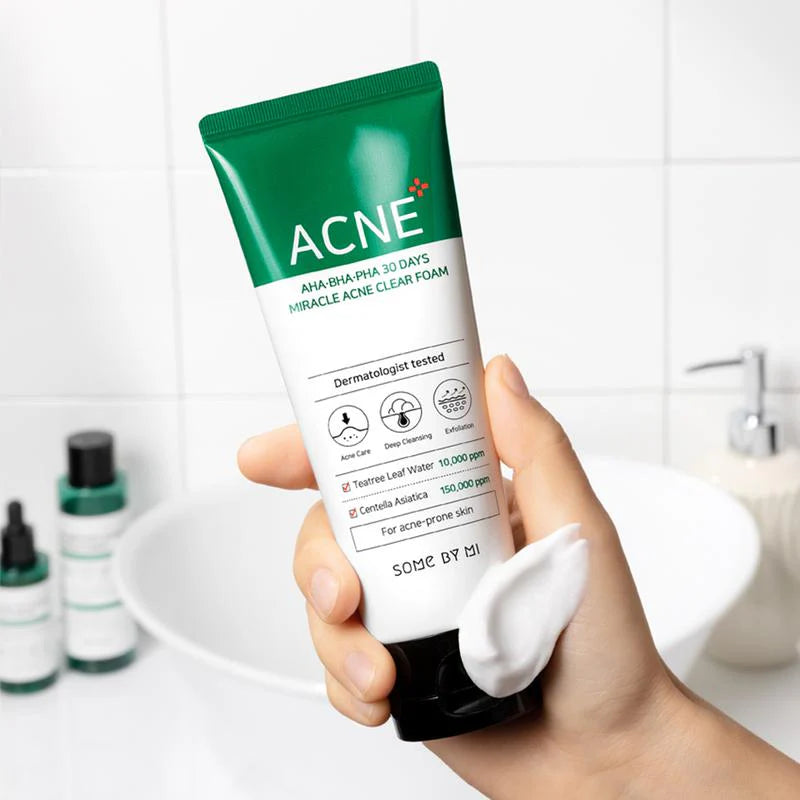 Some By Mi AHA BHA PHA 30 Days Miracle Acne Clear Foam