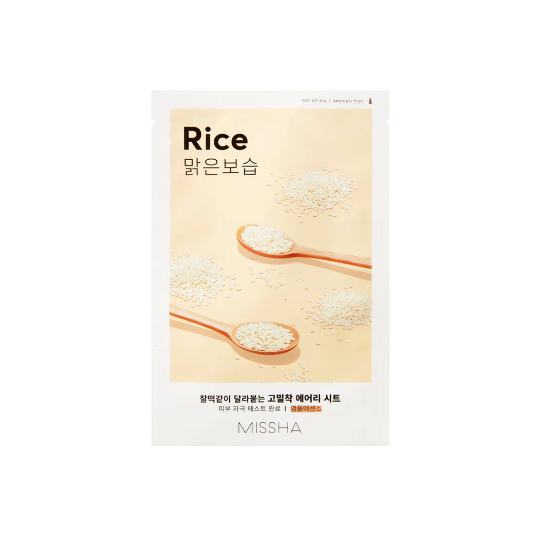 MISSHA Airy Fit Sheet Mask [Rice]: Canada's Glow Solution for Climate-Resistant Radiance