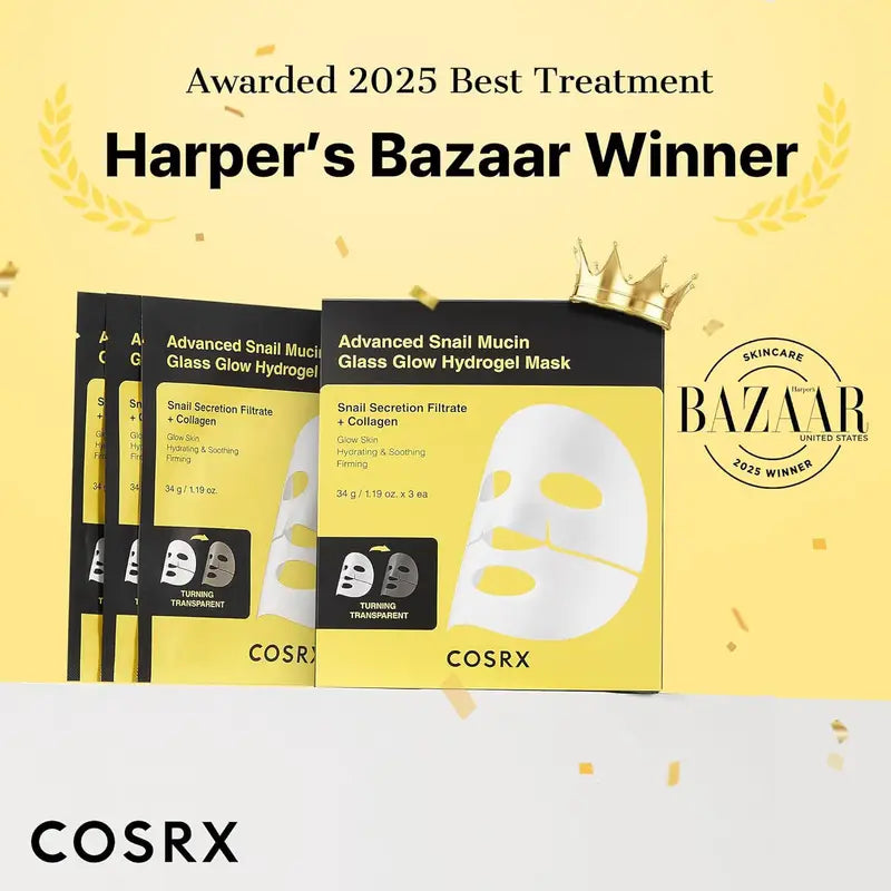 COSRX Advanced Snail Mucin Glass Glow Hydrogel Mask COSRX
