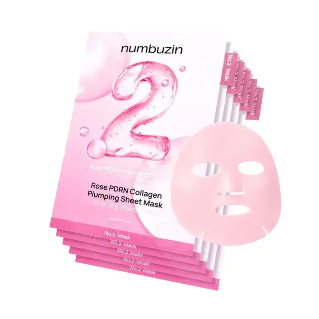 numbuzin No.2 Rose Collagen Hydrating Sheet Face Mask (33ml) Numbuzin