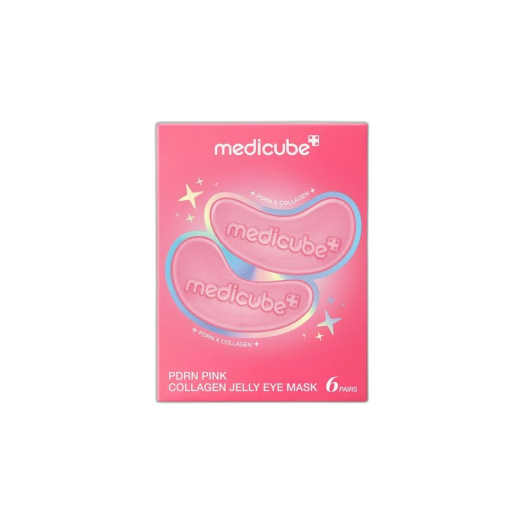 Medicube Pdrn Pink Collagen Jelly Eye Mask 6P - cut-out hero product photo on white background