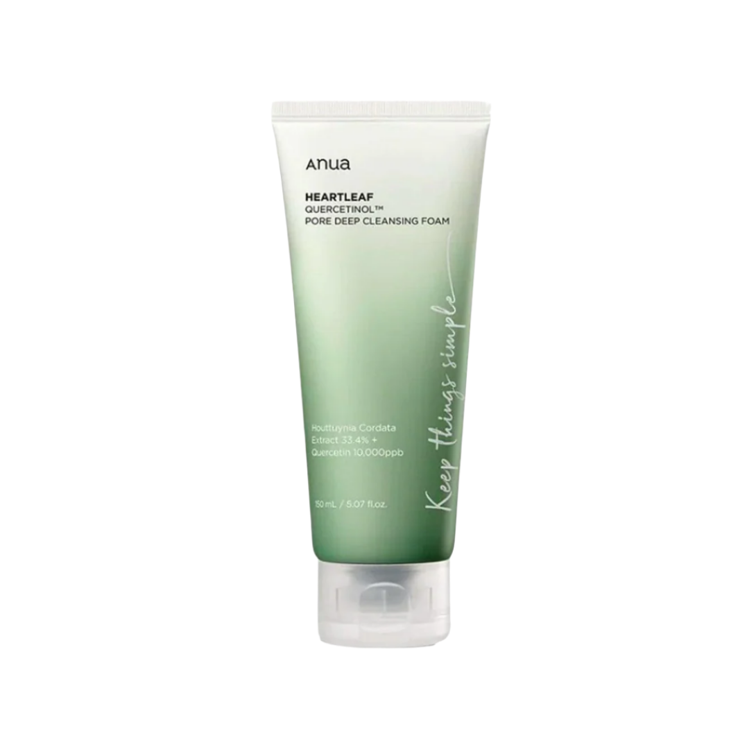 Mousse nettoyante en profondeur des pores au quercétinol Anua Heartleaf 150 ml