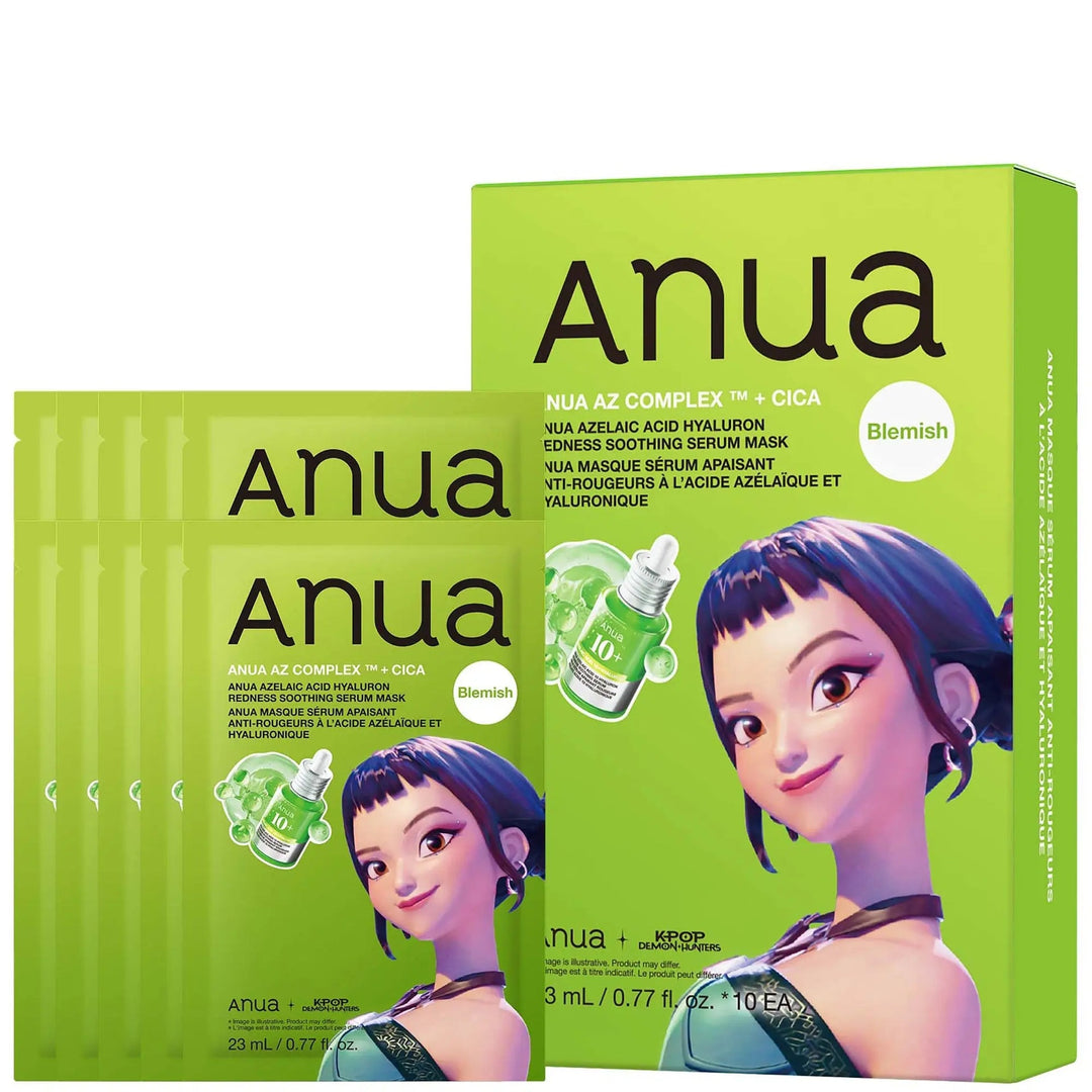 Anua Kpop Demon Hunters Azelaic Acid Hyaluron Redness Soothing Serum Mask