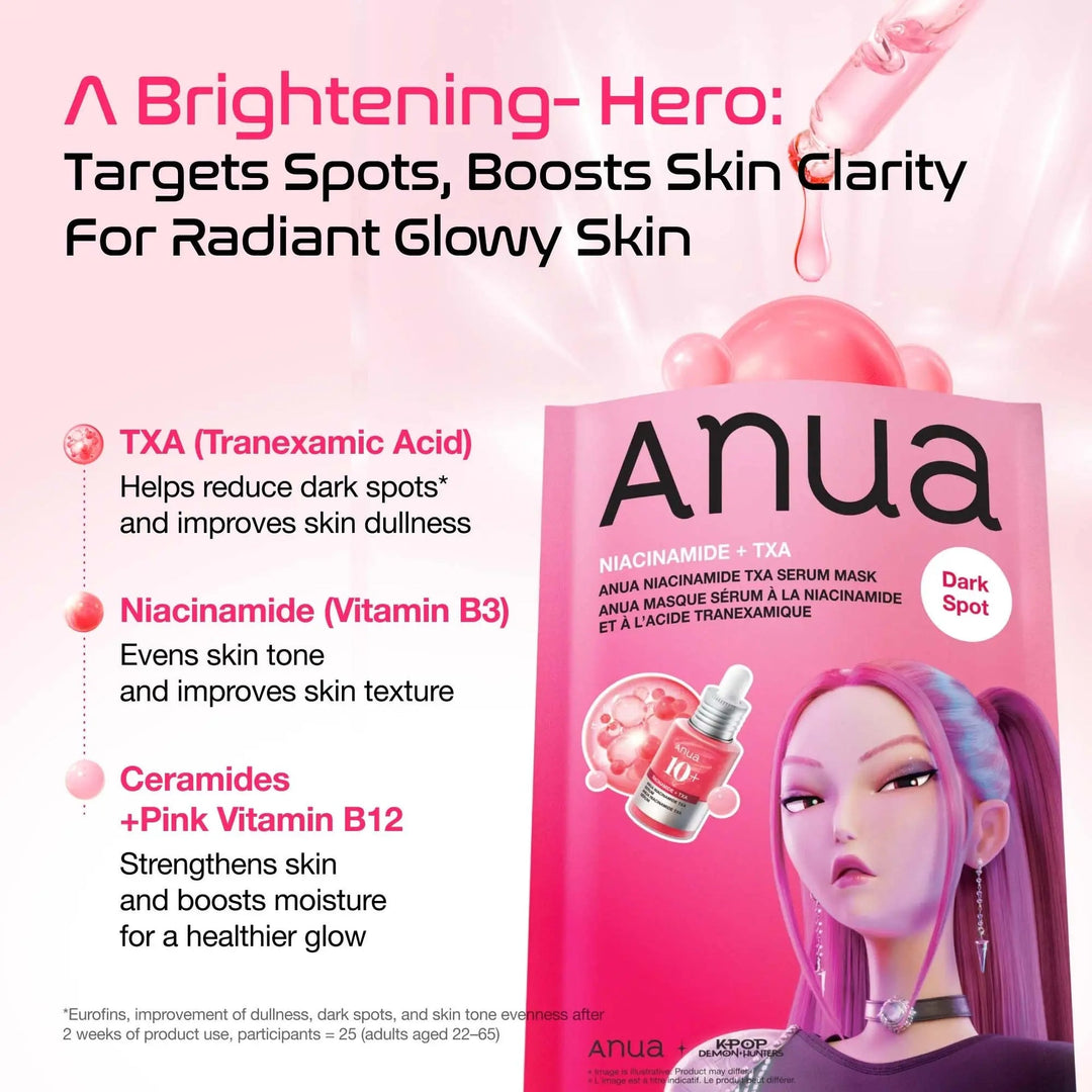 Anua Kpop Demon Hunters Niacinamide TXA Serum Mask Anua