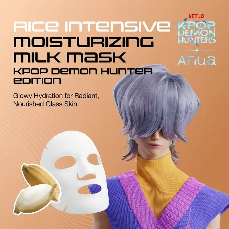 Anua Kpop Demon Hunters Rice Intensive Moisturizing Milk Mask