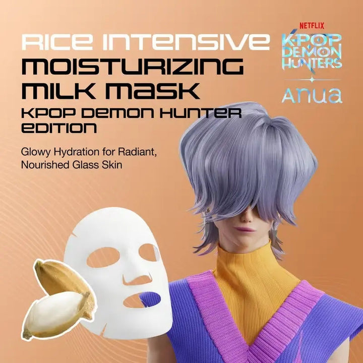 Anua Kpop Demon Hunters Rice Intensive Moisturizing Milk Mask