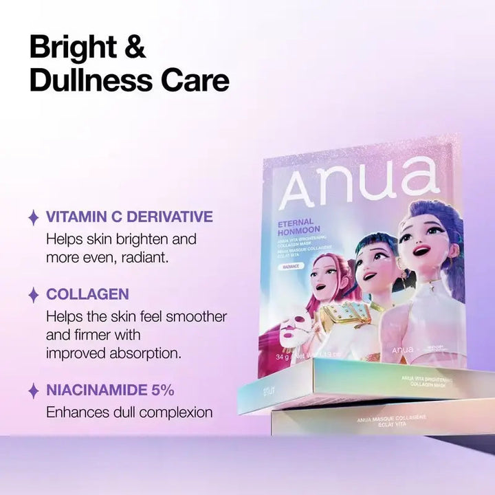Anua Kpop Demon Hunters Vita Brightening Collagen Mask