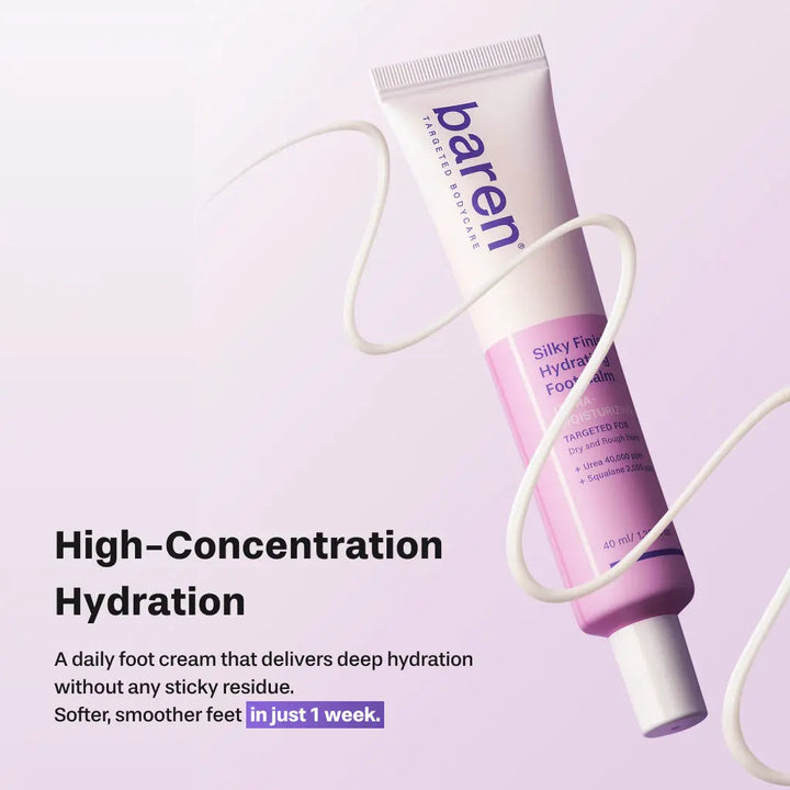 Baren Silky Finish Hydrating Foot Balm Baren