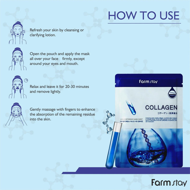 Farmstay Visible Difference Mask Sheet Collagen Farmstay