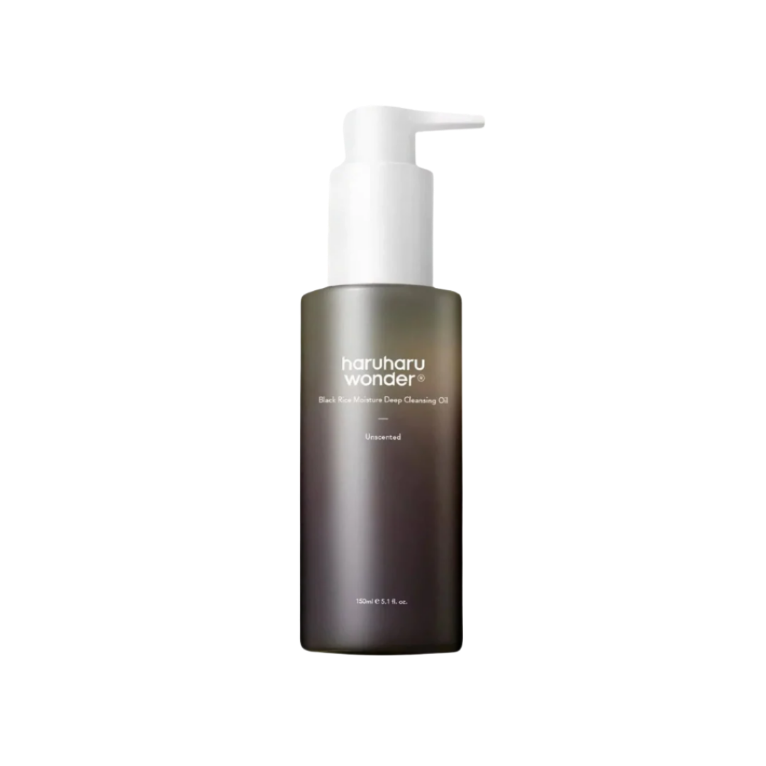 Haruharu Huile nettoyante en profondeur hydratante au riz noir 150 ml