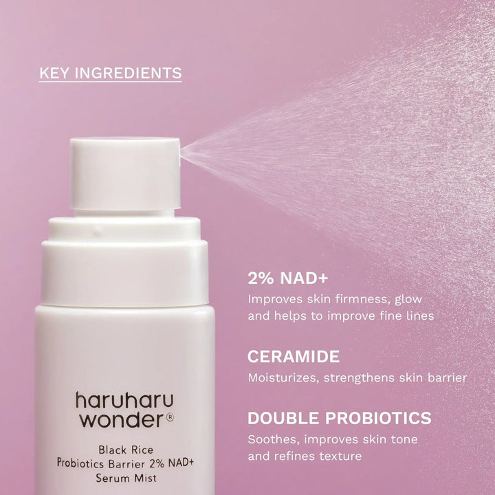 Haruharu Wonder  Black Rice Probiotics Barrier 2% NAD+ Serum Mist Haruharu Wonder