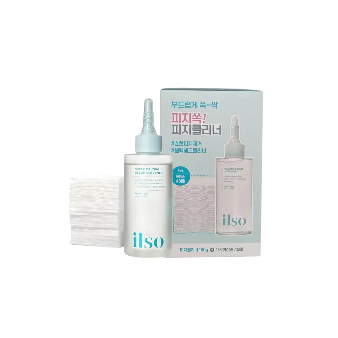 ILSO Super Melting Serum Softener 150ml with Cotton Pad 40Pcs ilso