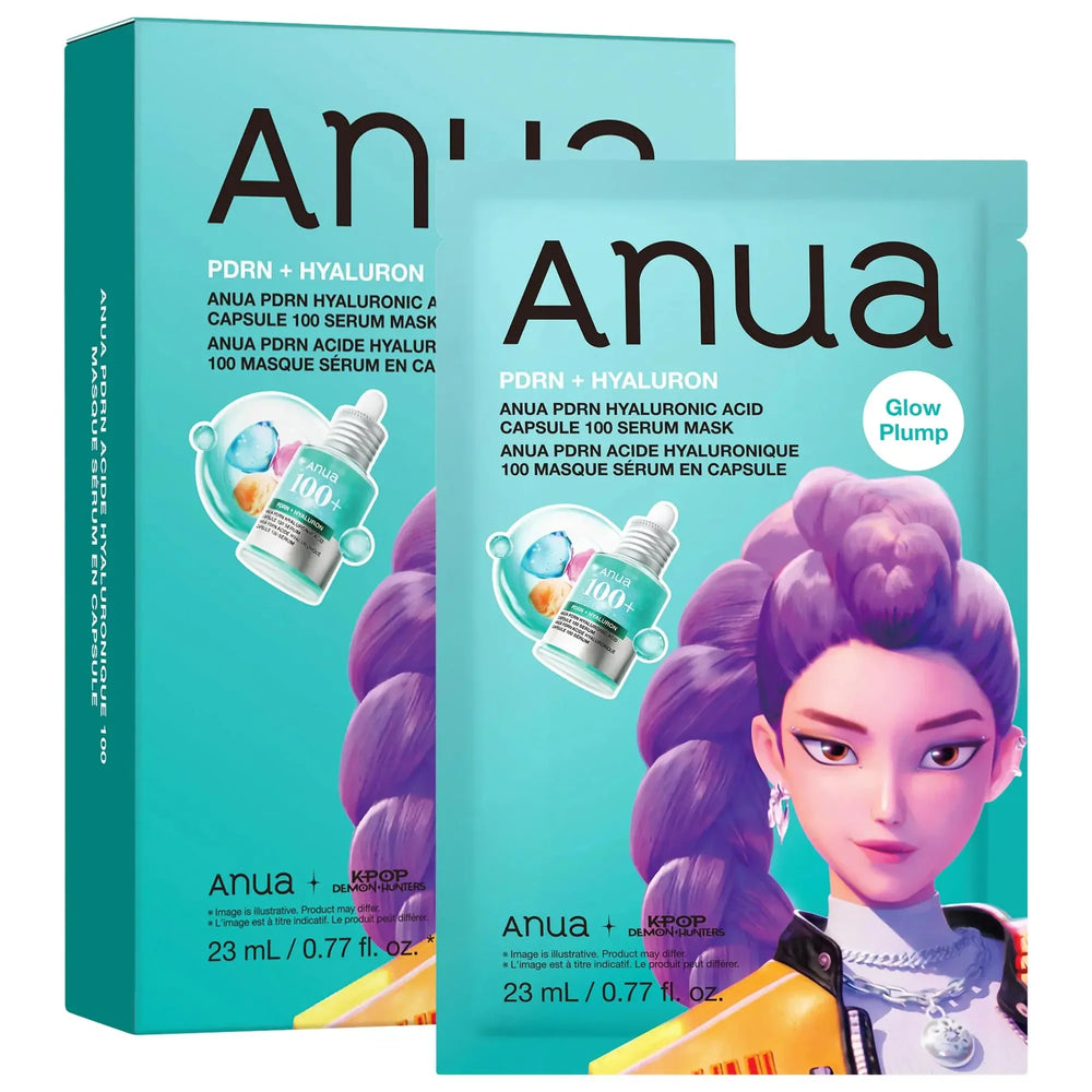 Anua Kpop Demon Hunters PDRN Hyaluronic Acid Capsule 100 Serum Mask Anua