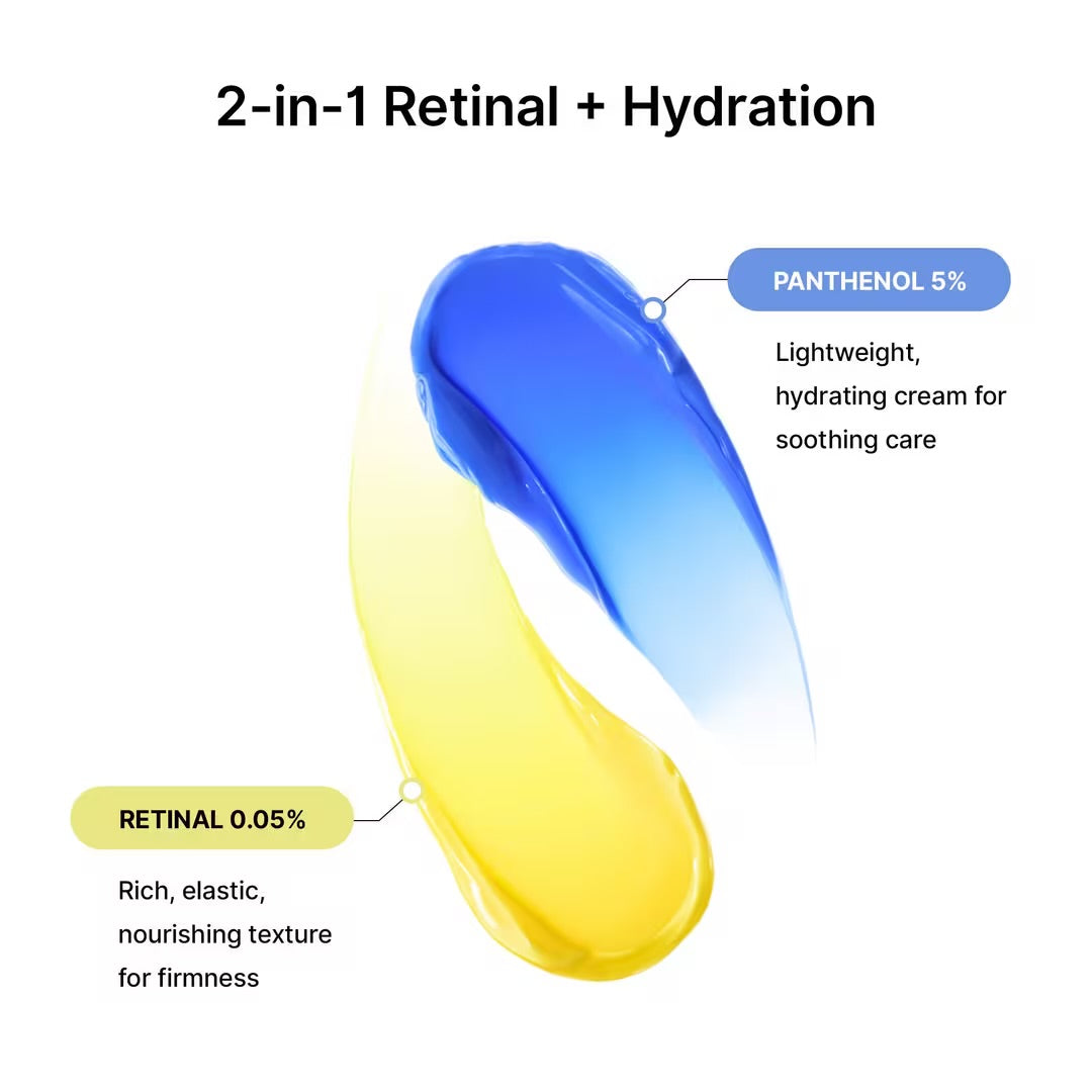 Celimax THE VITA-A Retinal Shot Tightening Dual Cream - 2-in-1 retinal and hydration texture information