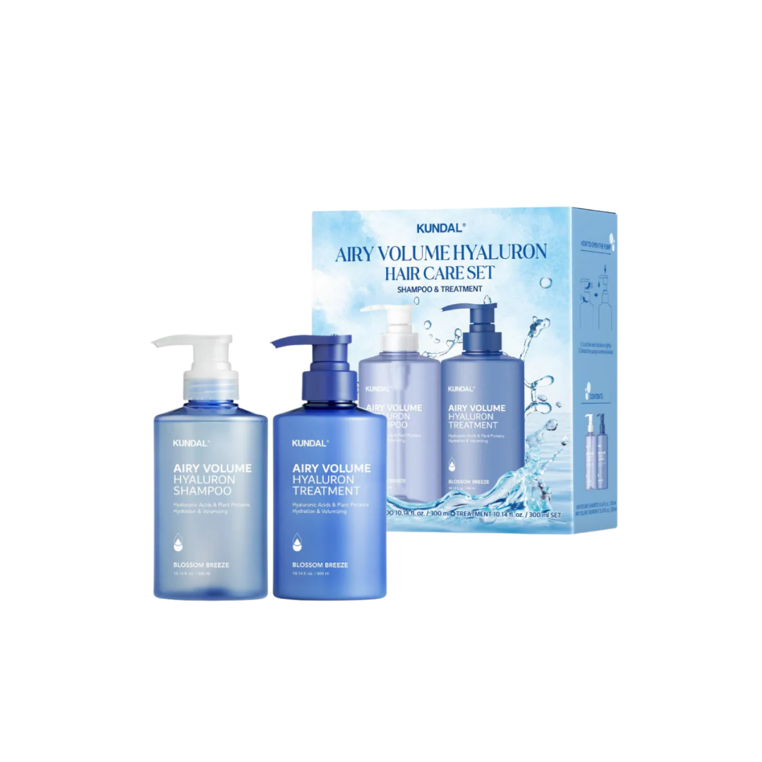 KUNDAL Airy Volume Hyaluron Hair Care Set