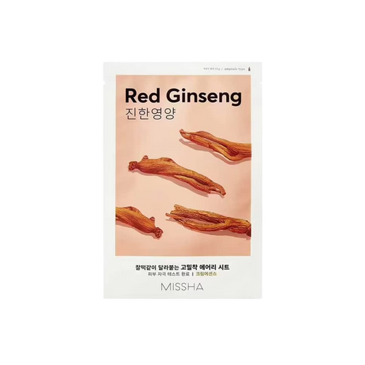 MISSHA Masque en tissu Airy Fit [Ginseng rouge]