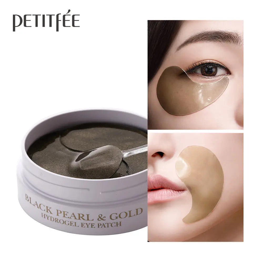 PETITFEE  Black Pearl & Gold Hydrogel Eye Patch - 60pcs Petitfee