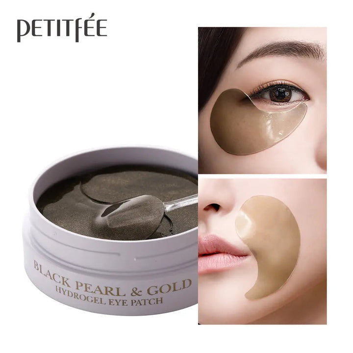 PETITFEE  Black Pearl & Gold Hydrogel Eye Patch - 60pcs Petitfee