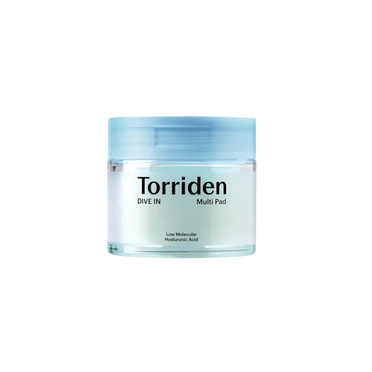 Tampons multi-usages Torriden Dive-In à l'acide hyaluronique de faible poids moléculaire 160 ml (80 tampons)