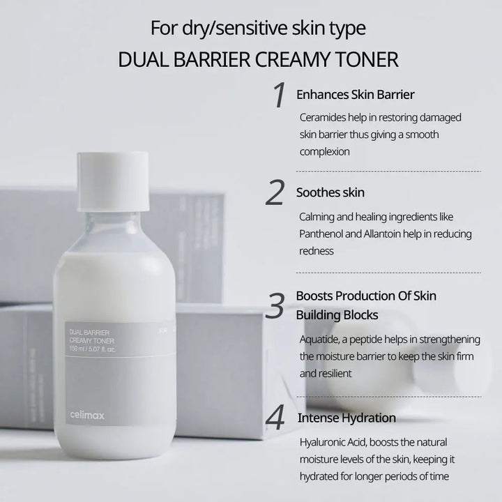 Celimax Dual Barrier Creamy Toner