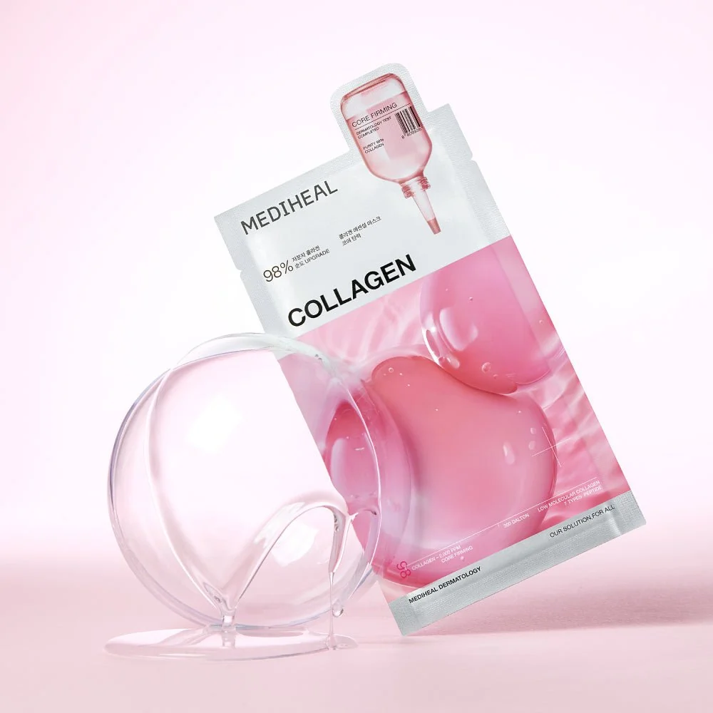 MEDIHEAL Collagen Essential Mask Core Firming - pouch with essence bubble